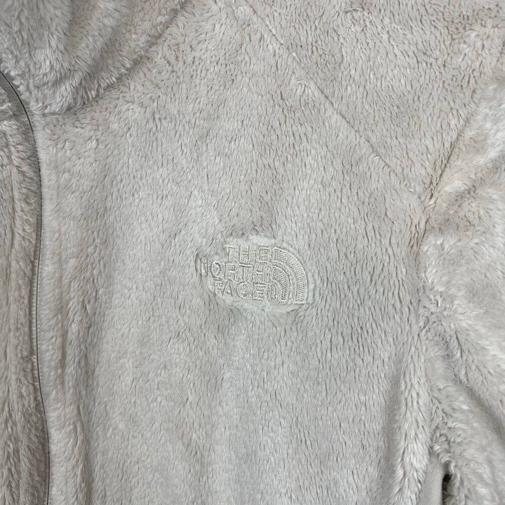 The North Face Faux Fur White Ivory Women’s Full Zip Jacket Size Medium - Picture 4 of 7